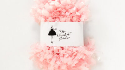 Light pink fringe garland