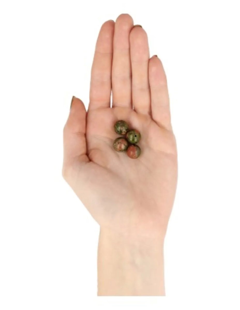 Unakiet kralen 12 mm - 4 st. - Afbeelding 3