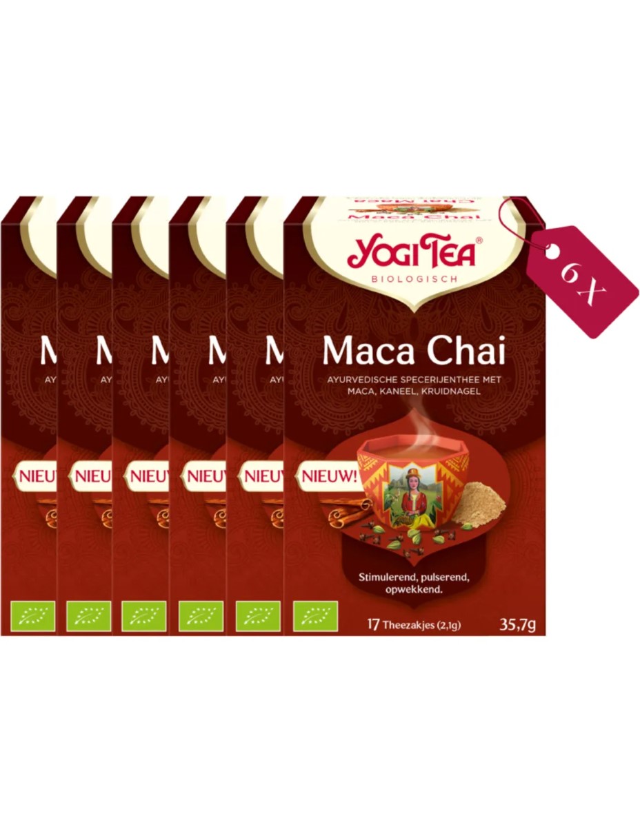 Yogi Tea Maca Chai - tray: 6 stuks