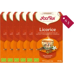 Yogi Tea Licorice Bio- tray: 6 stuks