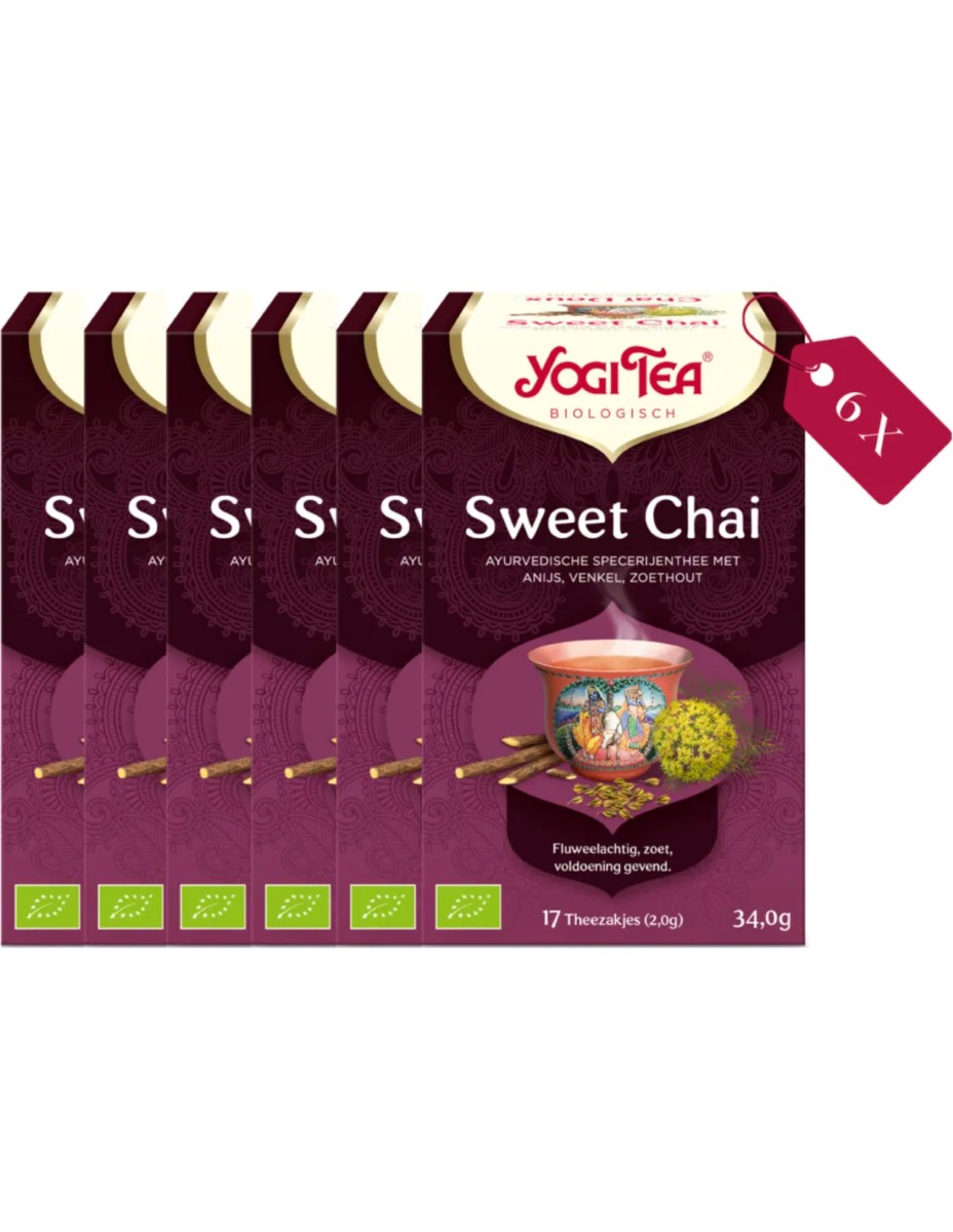 Yogi Tea Sweet Chai - tray: 6 stuks