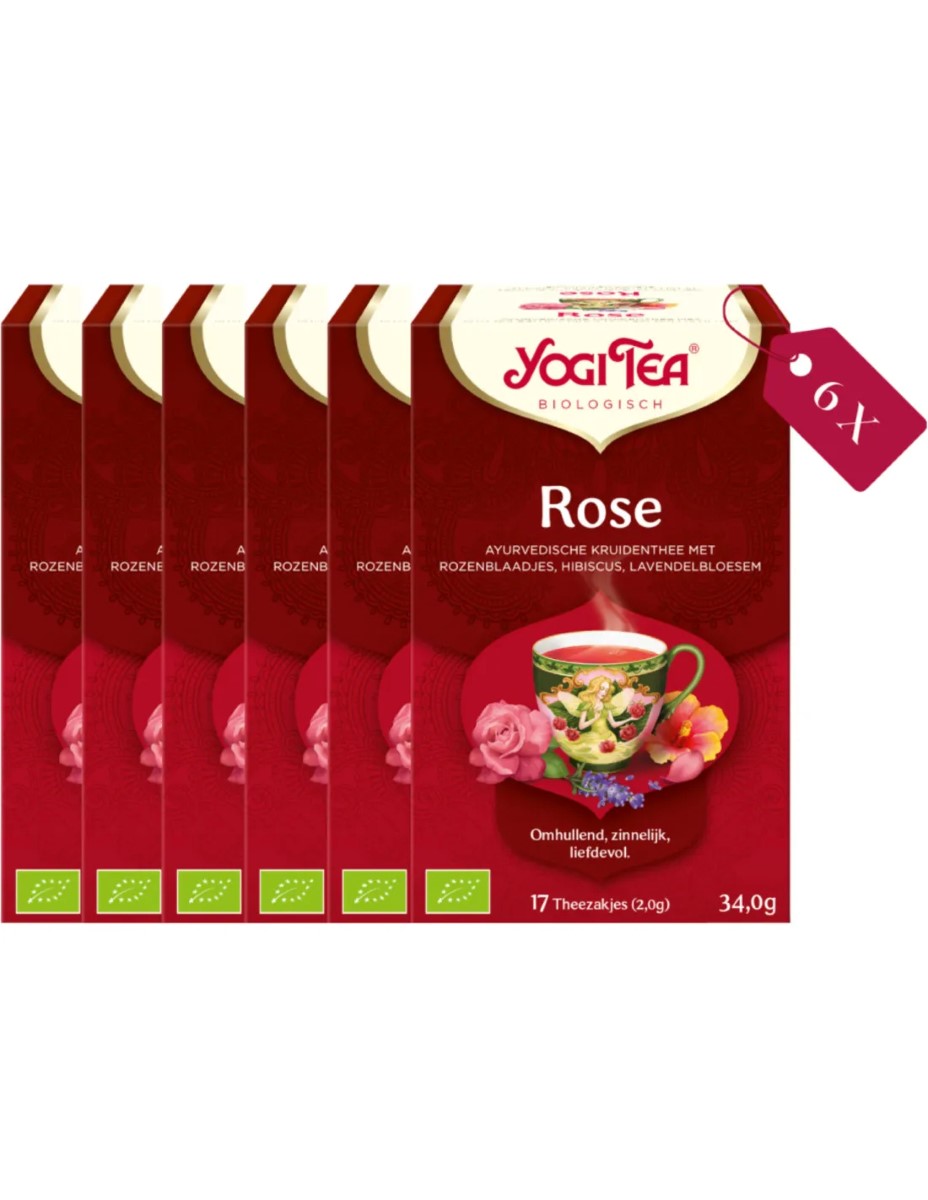 Yogi Tea Rose - tray: 6 stuks