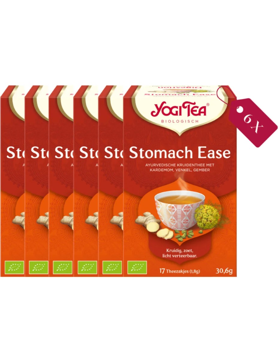 Yogi Tea Stomach Ease - tray: 6 stuks