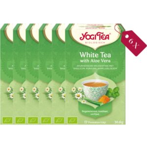Yogi Tea White Tea Aloe Vera - tray: 6 stuks
