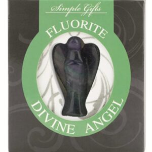 Fluoriet engel 5 cm displayset 1 st.