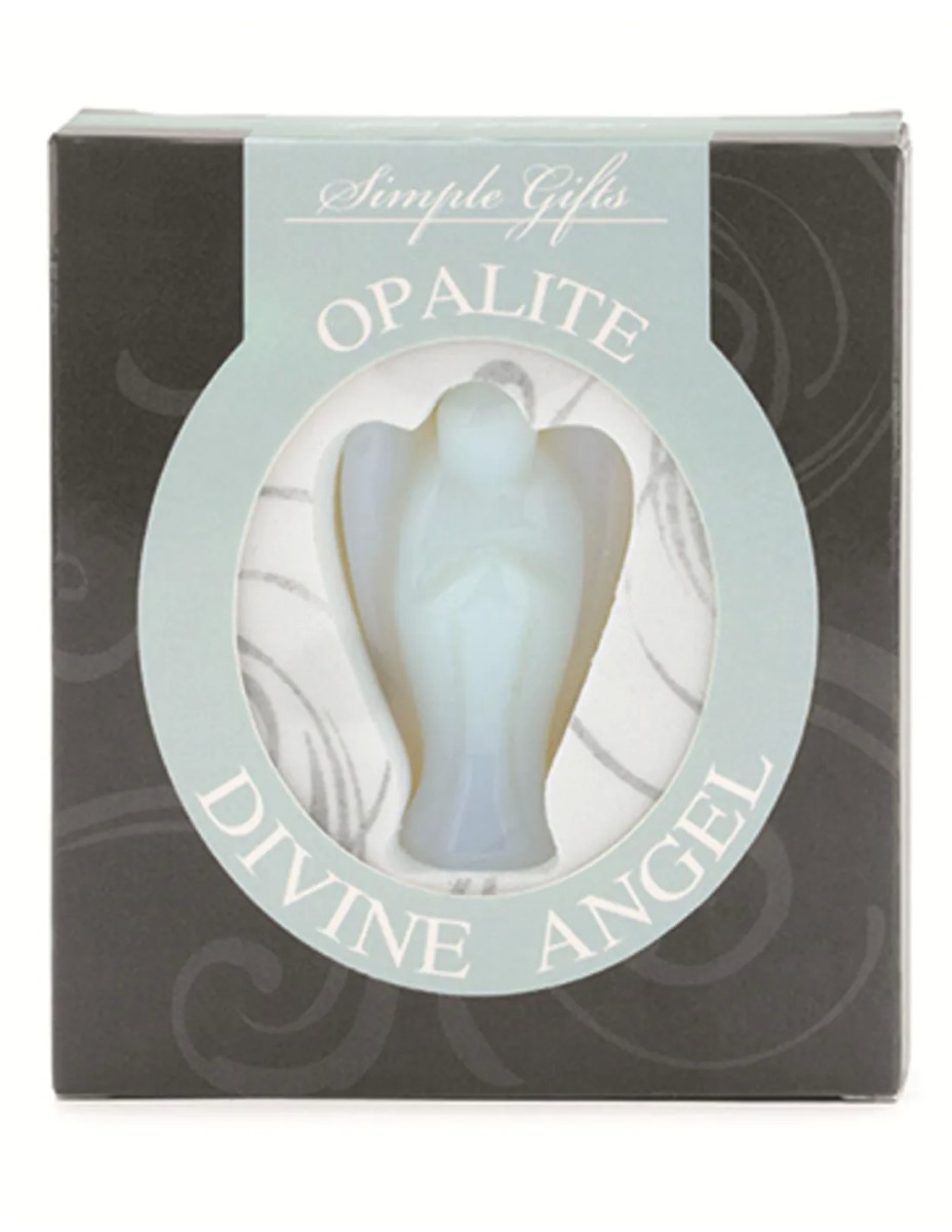 Opaliet engel 5 cm displayset 1 st. (synth) - Afbeelding 2