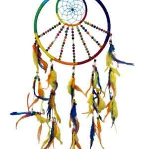 Dromenvanger rainbow met kralen 27 cm