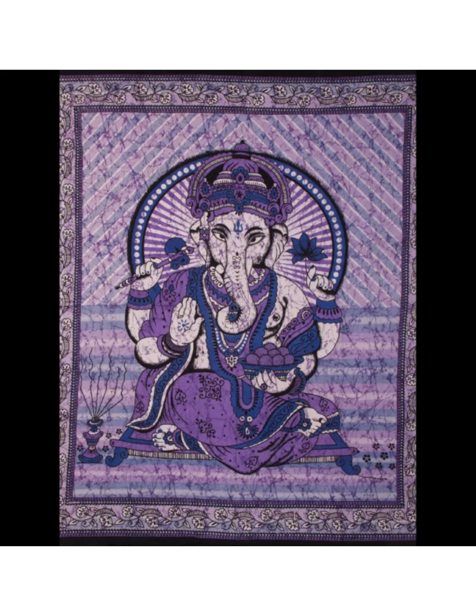 Grandfoulard - 17 - ganesha - paars - Afbeelding 2