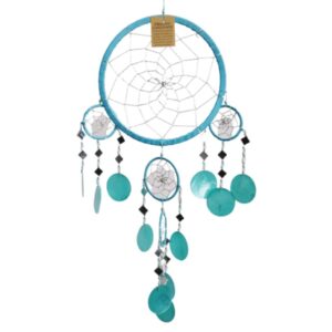 Dromenvanger spiegel-schelp 22 CM - Blauw