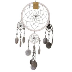 Dromenvanger spiegel-schelp 22 CM - Wit