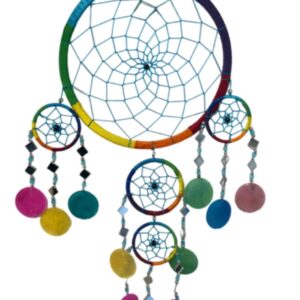 Dromenvanger spiegel-schelp 22 cm - Rainbow - Dreamcatcher