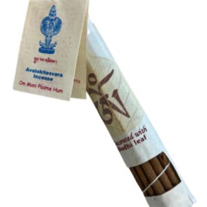 Avalokitesvara / Chenrezig Tibetaanse wierook stokjes met Bodhileaf - Om Mani Peme Hung