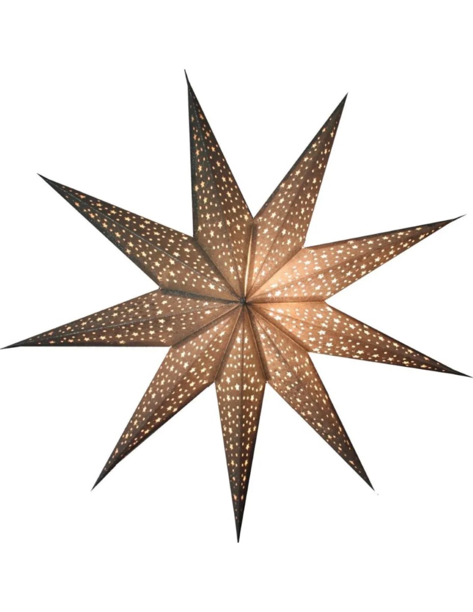 Kerstster nr. 40 Zilveren ster "glitter" (zonder verlichtingsset) - Afbeelding 3