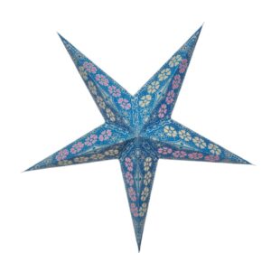 Kerstster nr. 7 Blauwe ster "Azurea" (zonder verlichtingsset)
