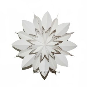 nr. 46 - Witte Snowflake "flower" (zonder verlichtingsset)
