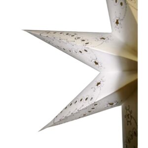 Kerstster nr. 35 Geborduurde ster "white arrow" (zonder verlichtingsset)