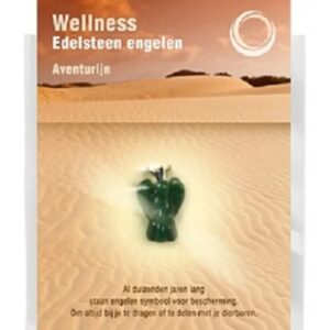 Engelen hanger + kaart Aventurijn groen