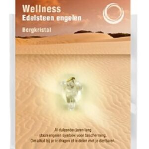 Engelen hanger + kaart Bergkristal