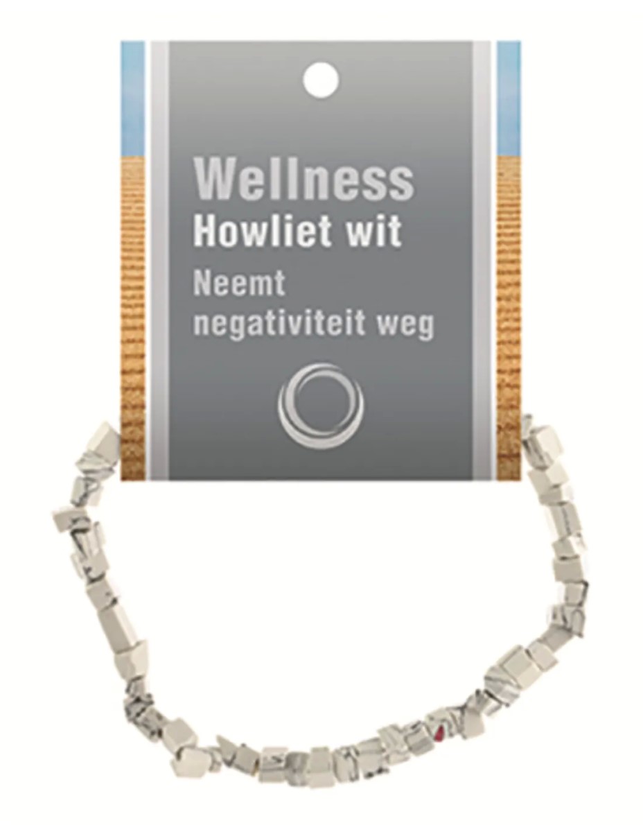 Howliet wit splitarmband + kaart - Afbeelding 3