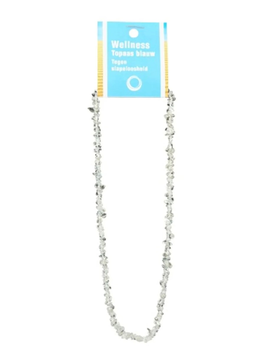 Topaas blauw splitketting + kaart - Afbeelding 2