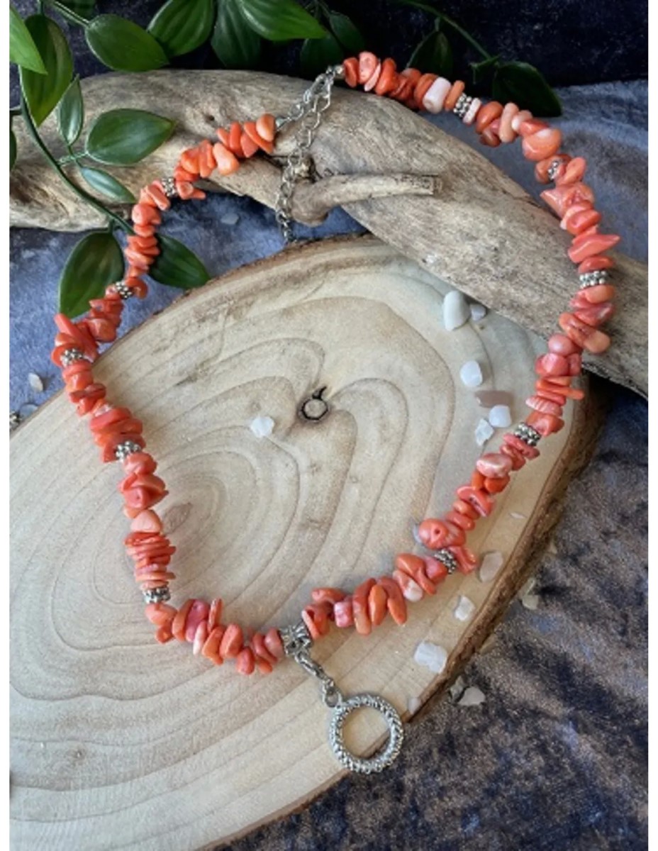 Fashion ketting Koraal licht (imitatie) - Afbeelding 2
