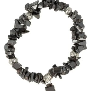 Hematiet fashion armband dubbelstreng