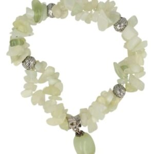 Jade Serpentijn fashion armband dubbelstreng
