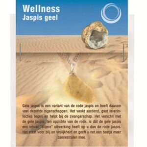 Jaspis geel gezondheids hanger