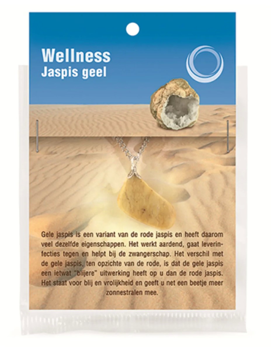 Jaspis geel gezondheids hanger - Afbeelding 3
