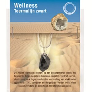 Toermalijn zwart gezondheids hanger
