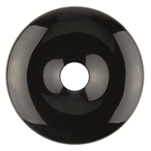Obsidiaan zwart donut 40 mm