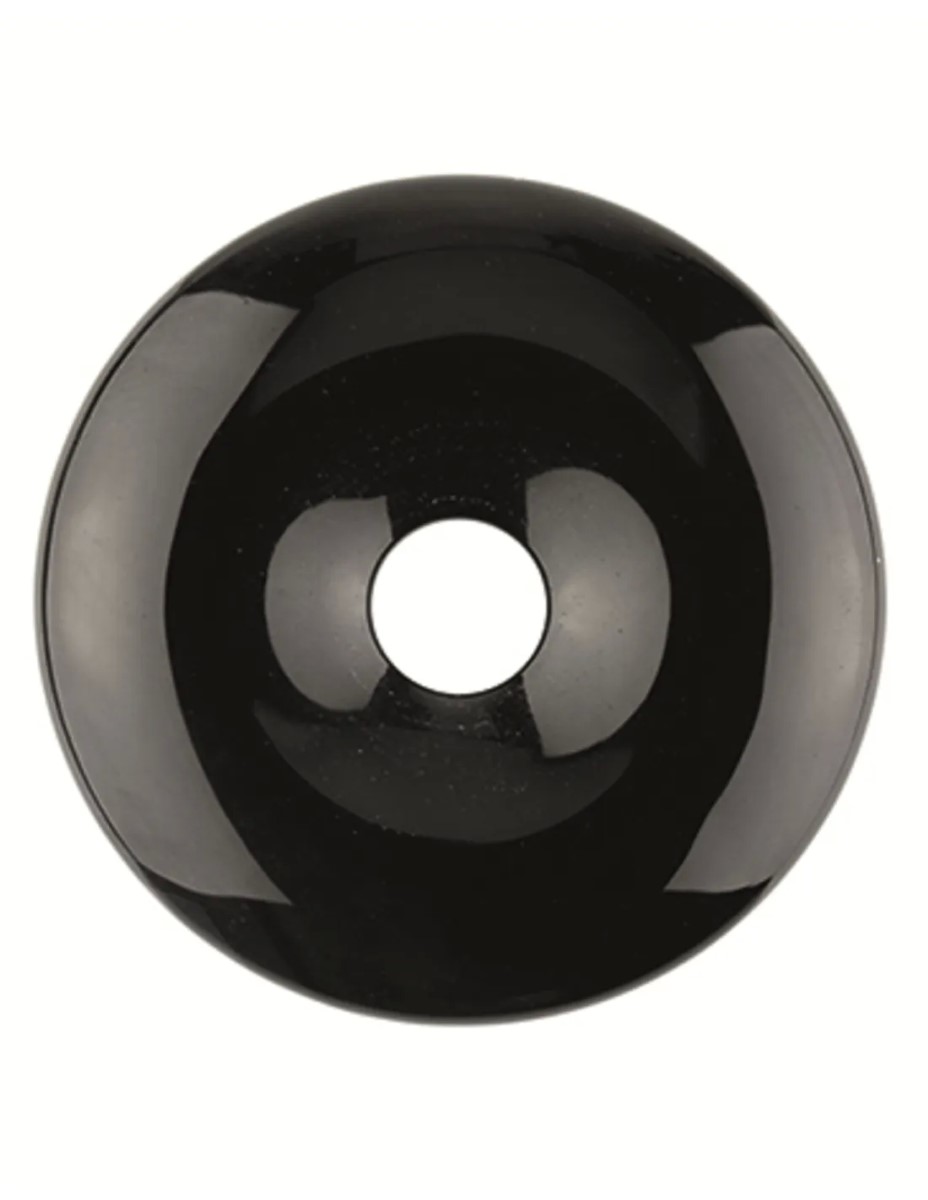 Obsidiaan zwart donut 50 mm - Afbeelding 3