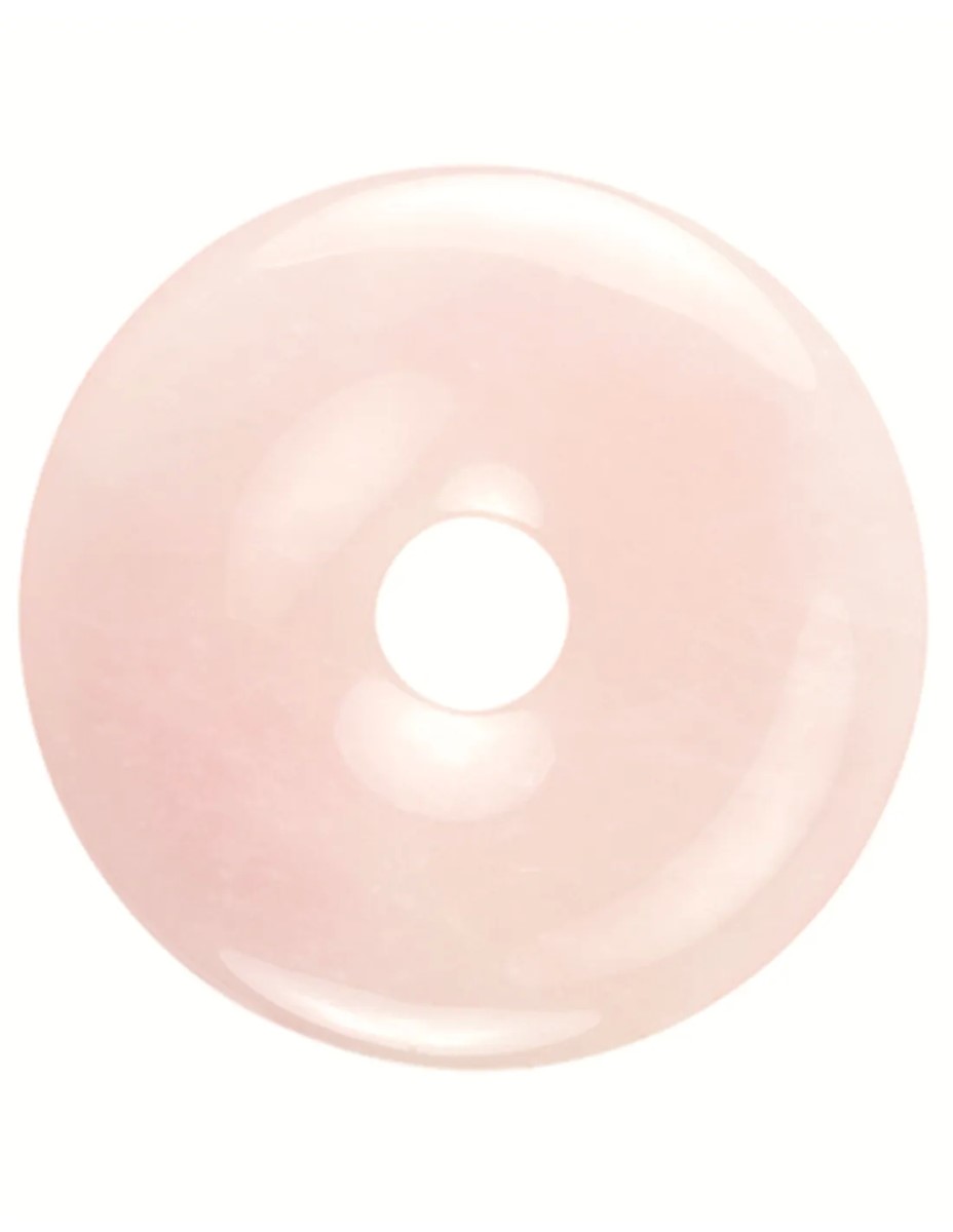 Roze kwarts donut 50 mm