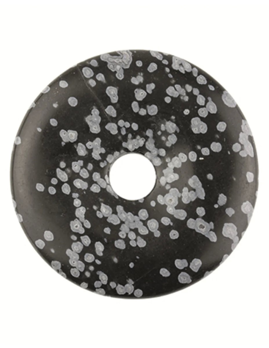 Obsidiaan sneeuwvlok donut 40 mm - Afbeelding 2