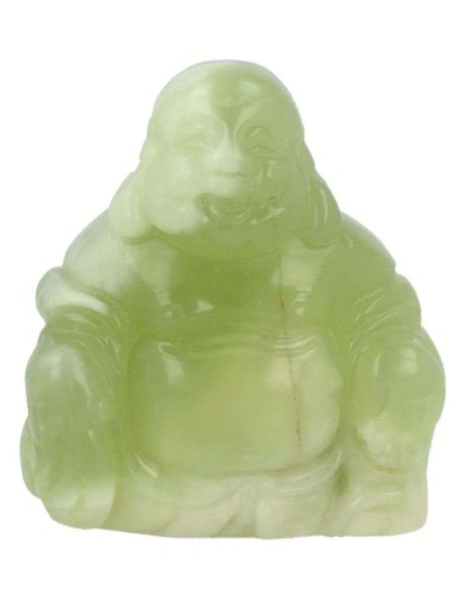 Edelsteen boeddha Jade Serpentijn - Afbeelding 15