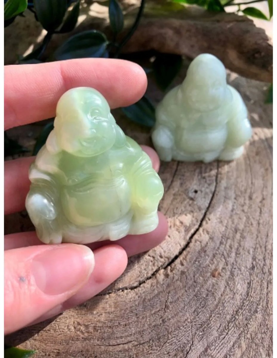Edelsteen boeddha Jade Serpentijn - Afbeelding 16