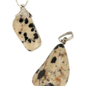 Jaspis dalmatiër edelsteen hanger