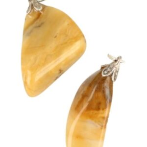 Jaspis geel edelsteen hanger