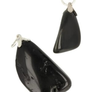Obsidiaan zwart edelsteen hanger
