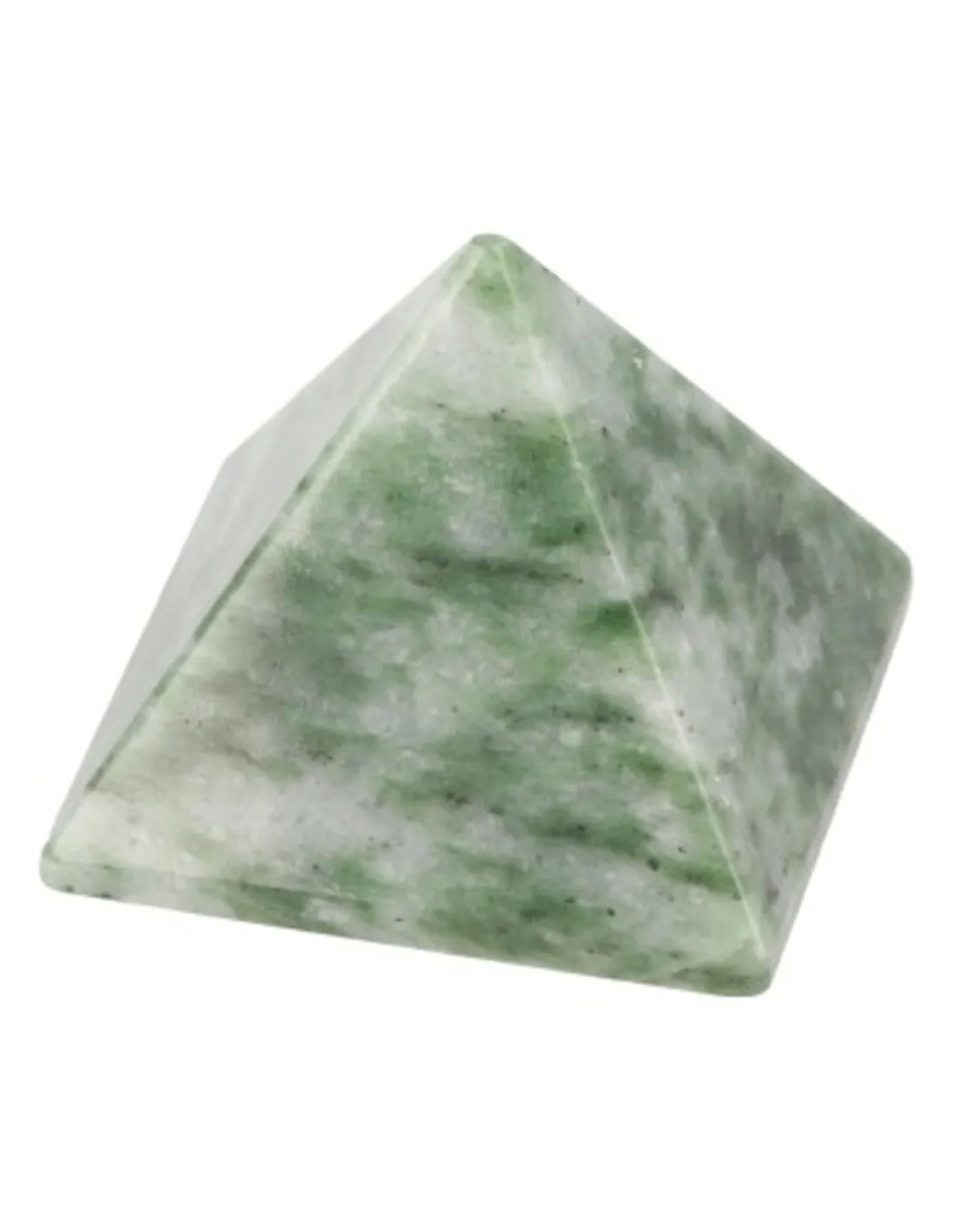Jade Serpentijn 35 mm edelsteen piramide - Afbeelding 4