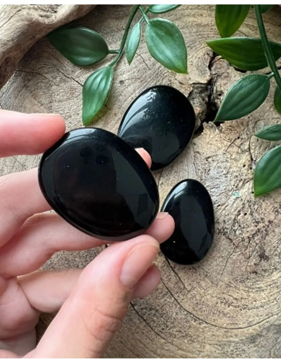 Obsidiaan zwart zaksteen - Afbeelding 4