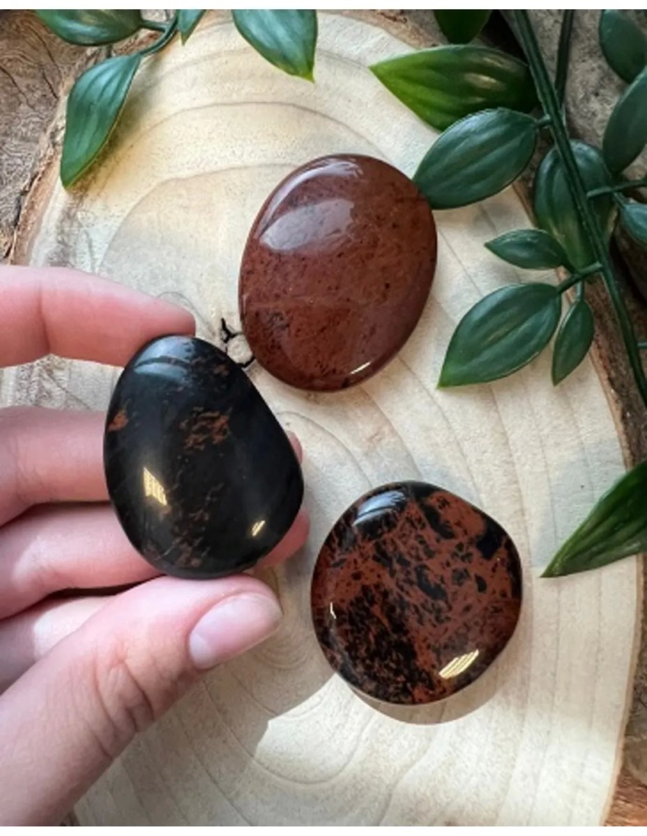 Obsidiaan mahonie zaksteen - Afbeelding 6