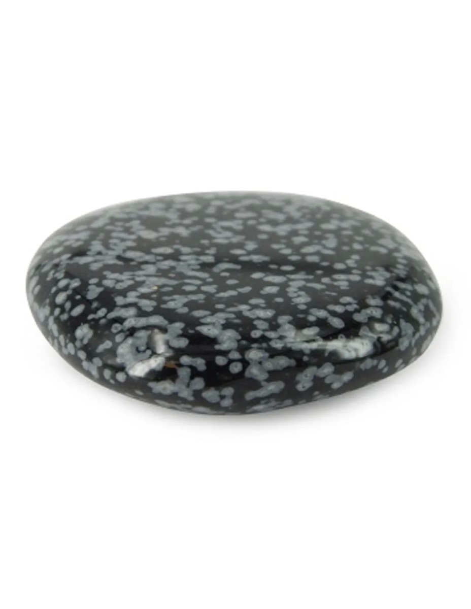Obsidiaan sneeuwvlok zaksteen