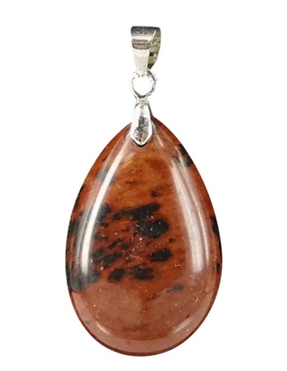 The drop of Obsidiaan mahonie - hanger - Afbeelding 2