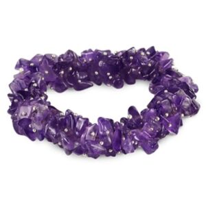 Amethist splitarmband cluster