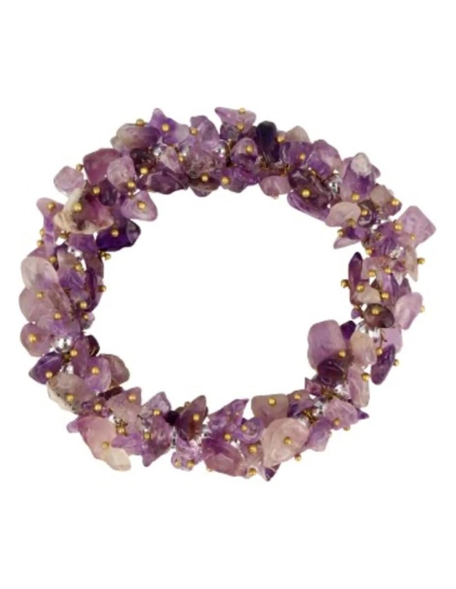 Amethist splitarmband cluster - Afbeelding 6
