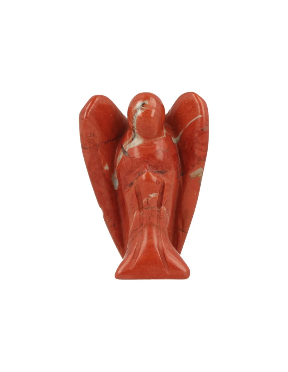 Staande engel 35 mm Jaspis rood - Afbeelding 4