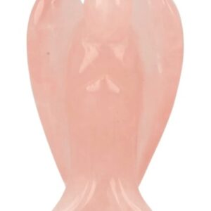 Roze kwarts staande engel 70 mm