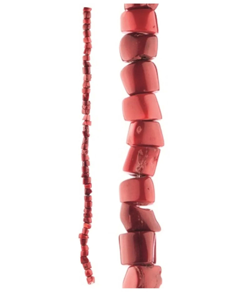 Koraal kralen streng 12 mm (imitatie)