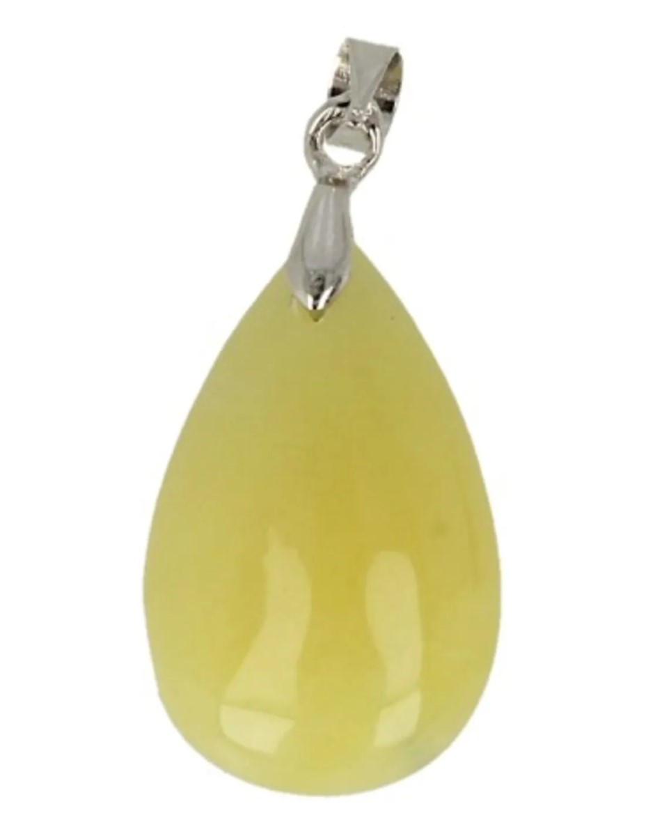The drop of Jade olijf - hanger